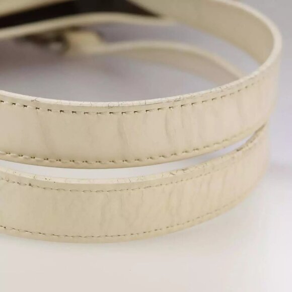 BURBERRY Nova Check Tote Bag PVC Leather Beige Auth 106619 - Picture 8 of 16